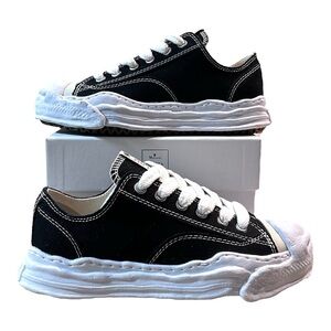 Maison Mihara Yasuhiro Hank OG Sole Canvas Low Black White Sneakers EU 41